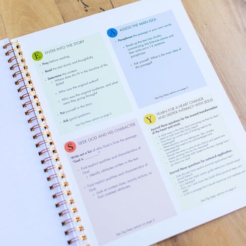 Coffee and Bible Time EASY Bible Study Method Notebook – Spiral-Bound Christian Journal for Women & Men, Scripture Study Companion to Easy Bible Study Method Book, 8x6 Bible Study Journal in Saudi Arabia