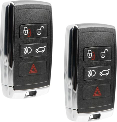 2X USARemote Key Fob استبدال بدون مفتاح دخول عن بعد لـ 2010 2011 2012 2013 2014 2015 2016 2017 2018 2019 2020 Jaguar XE F-Pace F-Type XF XJ Land Rover Range Rover Evoque Sport 5 أزرار (KOBJTF10A) in Kuwait