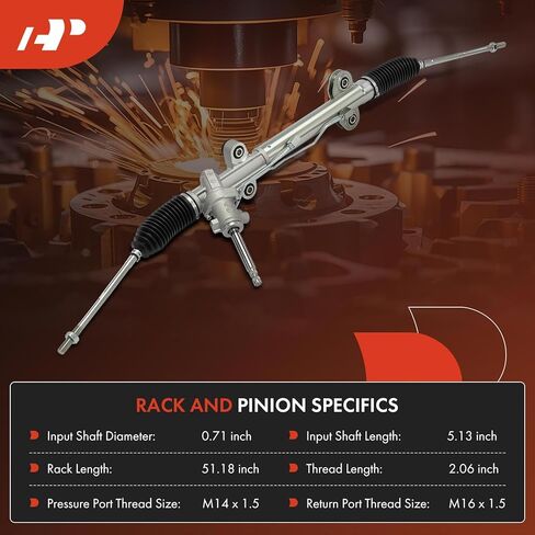 A-Premium - Hydraulic Power Steering Rack and Pinion Compatible with Mitsubishi Eclipse 2006-2012, Replace# MR589342 in Saudi Arabia