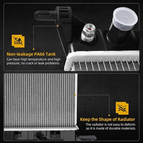 DWVO Radiator Compatible with 2008 2009 Buick Allure LaCrosse 2006-2011 Chevrolet Impala 2006-2007 Monte Carlo 2005-2008 Pontiac Grand Prix AT, Aluminum Core 3.5L 3.9L 5.3L V6 V8 in Saudi Arabia