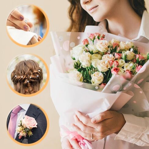 120 Pcs Corsage Pins,Teardrop Pearl Boutonniere Pins 2.17in Long Straight Pin for Sewing/Craft/Jewelry/Flower DIY Cute Bouquet Pin for Wedding Floral Decoration Corsage Supplies in Saudi Arabia