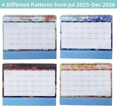 تقويم مكتب 2026، تقويم فليب واقف لمدة 12 شهرًا، يناير 2026 - ديسمبر 2026، 10 بوصة × 8.3 بوصة، ورق سميك، ربط قوي، تقويم قائم، مع صفحات مذكرة وكتل فارغة (أرجواني) in Kuwait