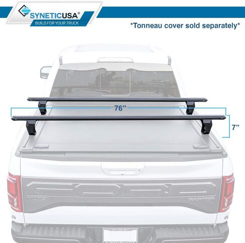 Syneticusa HD Adjustable Crossbar Truck Bed Towers Heavy Duty Cargo Rack Compatible with F150 Ram Silverado Tundra Titan in Saudi Arabia