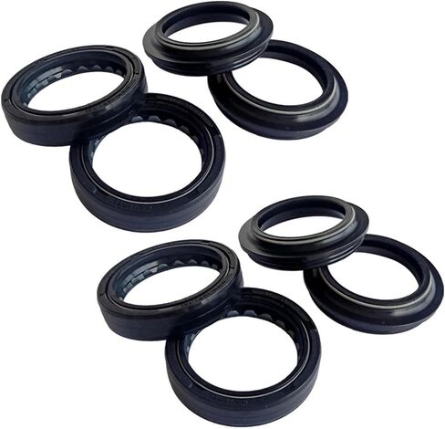 37x50x11 Front Shock Fork Damper Shaft Oil Seal Retainers 37 50 Dust Cover For XL200LA Electric Start XL200 XL200L X-L 200(2pc Seal 2pc Cover) in Saudi Arabia