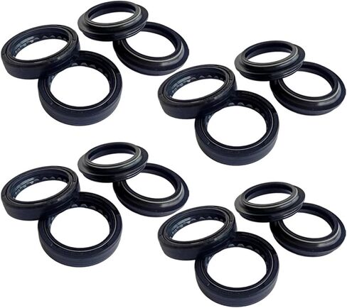 37x50x11 Front Shock Fork Damper Shaft Oil Seal Retainers 37 50 Dust Cover For XL200LA Electric Start XL200 XL200L X-L 200(2pc Seal 2pc Cover) in Saudi Arabia