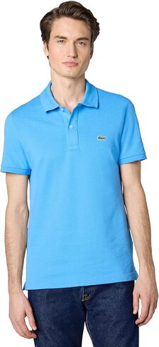 Lacoste Men's Discontinued Classic Pique Slim Fit Short Sleeve Polo Shirt, Nocturnal Blue Heathered, XXXXL in Saudi Arabia