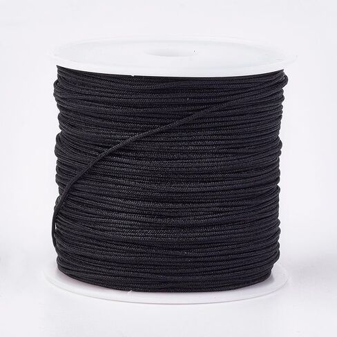 45M Nylon String for Bracelets 0.8mm Nylon Thread Chinese Knotting Cord Thread for DIY Braided Bracelet Necklace Beading Craft Wind Chime Macrame Craft, Blue in Saudi Arabia