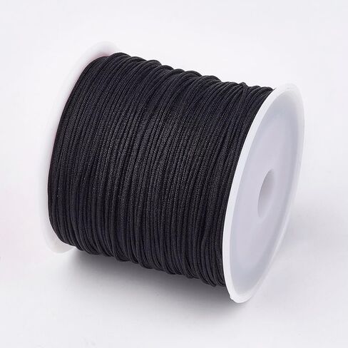 45M Nylon String for Bracelets 0.8mm Nylon Thread Chinese Knotting Cord Thread for DIY Braided Bracelet Necklace Beading Craft Wind Chime Macrame Craft, Blue in Saudi Arabia