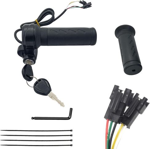 Electric Bike Throttle Grip Full Twist Throttle Grip,Plug and Play Without The Need to Swap Wires Compatible Ridstar Q20/Q20Lite/Q20Pro/H20/H26Pro/H20 Pro Easy Installation in Saudi Arabia