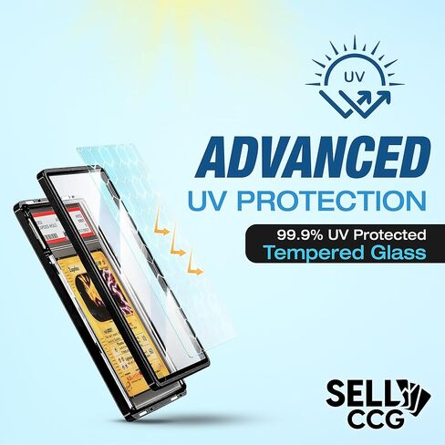 (3 عبوات) SellCCG PSA Slab Case واقي بطاقات متدرج PSA، TAG & CGC معدن مغناطيسي للحماية من الأشعة فوق البنفسجية زجاج عرض واقي صندوق ممتص للصدمات in Kuwait