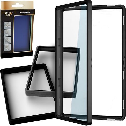 (3 عبوات) SellCCG PSA Slab Case واقي بطاقات متدرج PSA، TAG & CGC معدن مغناطيسي للحماية من الأشعة فوق البنفسجية زجاج عرض واقي صندوق ممتص للصدمات in Kuwait