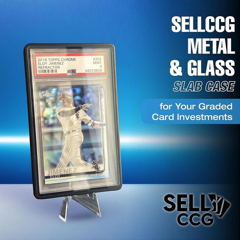 (3 عبوات) SellCCG PSA Slab Case واقي بطاقات متدرج PSA، TAG & CGC معدن مغناطيسي للحماية من الأشعة فوق البنفسجية زجاج عرض واقي صندوق ممتص للصدمات in Kuwait
