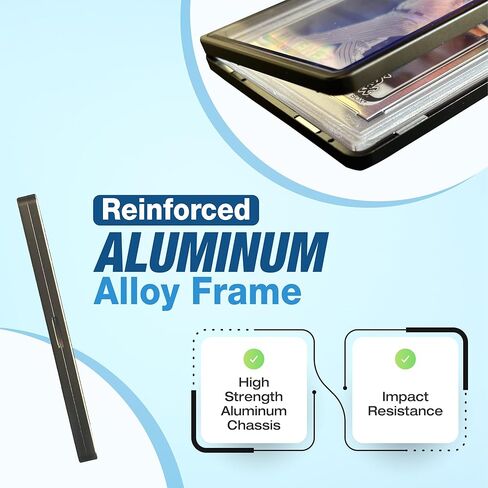 (3 عبوات) SellCCG PSA Slab Case واقي بطاقات متدرج PSA، TAG & CGC معدن مغناطيسي للحماية من الأشعة فوق البنفسجية زجاج عرض واقي صندوق ممتص للصدمات in Kuwait