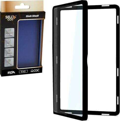 (3 عبوات) SellCCG PSA Slab Case واقي بطاقات متدرج PSA، TAG & CGC معدن مغناطيسي للحماية من الأشعة فوق البنفسجية زجاج عرض واقي صندوق ممتص للصدمات in Kuwait