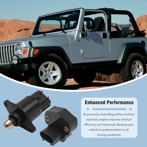 4874373AB Fuel Injection Idle Air Control Valve with Throttle Position Sensor TPS Kit, Replacement for Jeep Wrangler TJ/LJ with 2.5L or 4.0L Engine 1998-2005 in Saudi Arabia