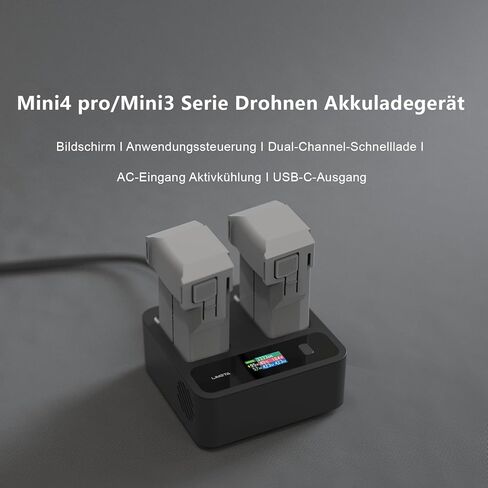 ISDT 72W Battery Charger for DJI Mini 5 4 3 Pro Drone Dual Port Intelligent Fast Charging Hub with Multiple Modes, GaN Tech & App Control Accessories for Mini 4/3 Pro 50 Mins Full Charge in Saudi Arabia