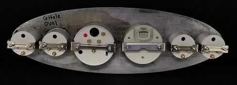 Dolphin Gauges Universal Oval 6 Gauge Dash Cluster Panel Programmable White in Saudi Arabia