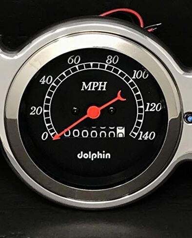Universal 6 Gauge Dash Cluster Panel Mechanical Black in Saudi Arabia