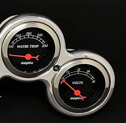 Universal 6 Gauge Dash Cluster Panel Mechanical Black in Saudi Arabia