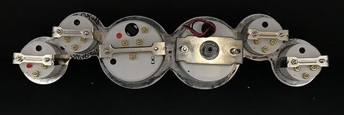 Universal 6 Gauge Dash Cluster Panel Mechanical Black in Saudi Arabia