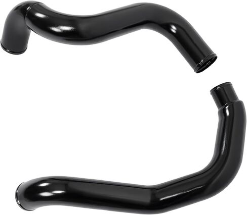 Turbo Intercooler Pipe Boots Kit with T-Bolt Clamps Intercooler Hose Compatible with 2003-2007 Ford F250 F350 F450 F550 6.0L Powerstroke Diesel (Primed Black) in Saudi Arabia