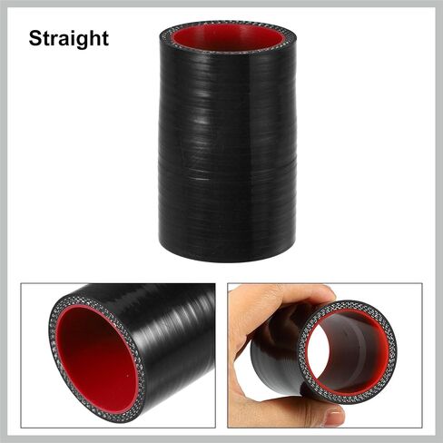 38-40 مم 1.5 "-1.6" ID مستقيم سيليكون المخفض خرطوم سيليكون خرطوم مقرنة المبرد أنبوب أسود لسيارة المبرد مدخل الأنابيب استبدال قطع غيار السيارات in Saudi Arabia