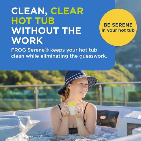 FROG Serene Floating Sanitizing System + 2 Bromine Cartridges for Hot Tubs in Saudi Arabia