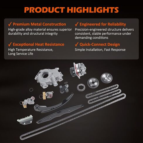Timing Chain Kit with Water Oil Pump 13028-ZK01C Fits for 2005-2010 Frontier Pathfinder Xterra VQ40DE Engine Chain Kit 4.0L Engine in Kuwait