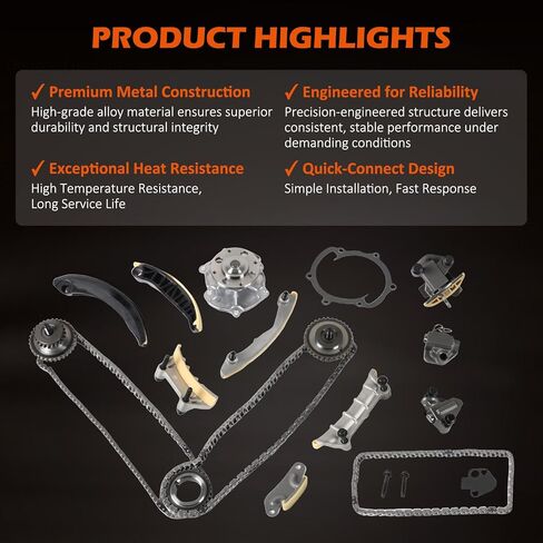 Timing Chain Kit with Water Oil Pump 13028-ZK01C Fits for 2005-2010 Frontier Pathfinder Xterra VQ40DE Engine Chain Kit 4.0L Engine in Saudi Arabia