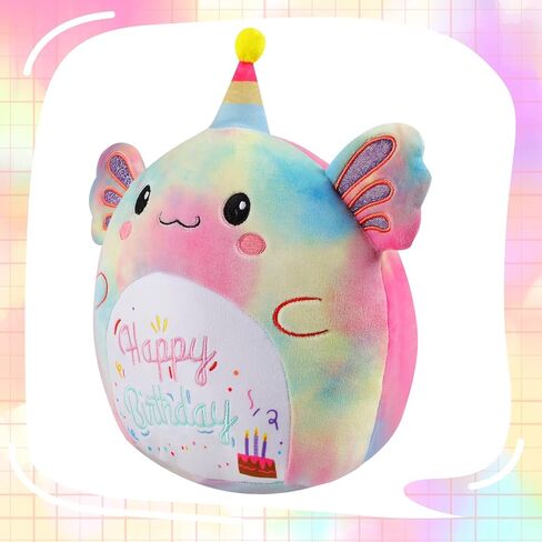 Cat Stuffed Animal Cat Plush Toys 12 Inch Soft Plushies Pillow Cute Gradient Purple Plushies Room Decoration Birthday Gifts for Kids Toddlers Girls and Boys in Saudi Arabia