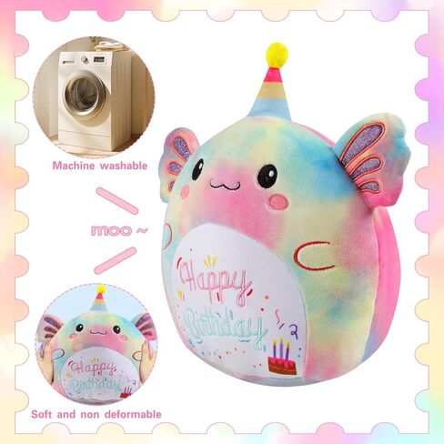 Cat Stuffed Animal Cat Plush Toys 12 Inch Soft Plushies Pillow Cute Gradient Purple Plushies Room Decoration Birthday Gifts for Kids Toddlers Girls and Boys in Saudi Arabia
