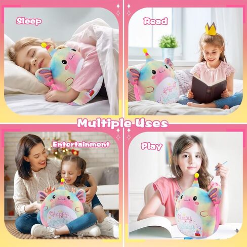 Cat Stuffed Animal Cat Plush Toys 12 Inch Soft Plushies Pillow Cute Gradient Purple Plushies Room Decoration Birthday Gifts for Kids Toddlers Girls and Boys in Saudi Arabia