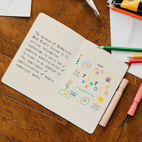 ZCZN 5 عبوات A5 Kraft Notebooks Bulk، 8.15x5.5 بوصة دفاتر يومية فارغة، دفاتر ملاحظات للعمل، دفاتر ملاحظات تكوين للمدرسة، دفاتر يومية للأطفال، 60 صفحة in Kuwait