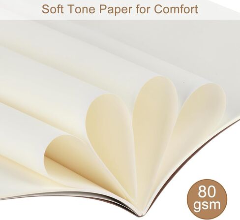 ZCZN 5 عبوات A5 Kraft Notebooks Bulk، 8.15x5.5 بوصة دفاتر يومية فارغة، دفاتر ملاحظات للعمل، دفاتر ملاحظات تكوين للمدرسة، دفاتر يومية للأطفال، 60 صفحة in Kuwait
