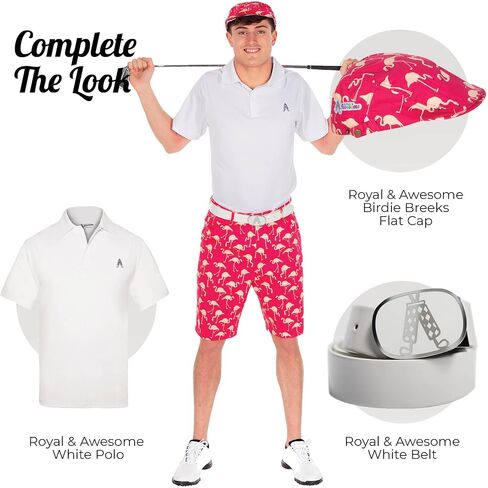 Royal & Awesome Men's Golf Shorts in Kuwait