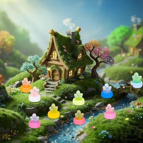 50 قطعة من أشكال الفواكه الصغيرة المصنوعة من الراتنج تتوهج في الظلام، ملحقات صغيرة ملونة لتزيين الحرف اليدوية وبيوت الدمى والحدائق الخيالية (الفواكه) in Kuwait