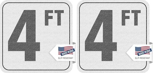 4 FT - Adhesive Swimming Pool Depth Marker Sticker - 6 In x 6 In with 4 Inch Lettering in Kuwait