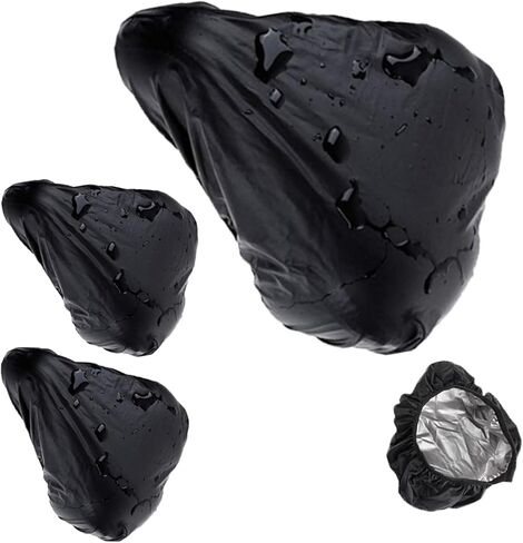 3 Pcs Waterproof Bike Seat Rain Dust Protective Cover for E-Bike and Road Bikes Universal Fit for Rain Dust UV Protection in Saudi Arabia