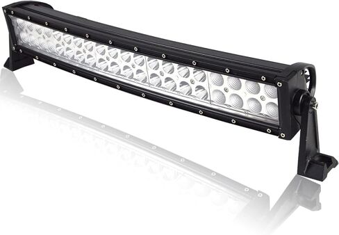 AUXTINGS 50 inch 288W Curved LED Light Bar Spot Flood Combo Beam with Wiring Harness Kit for Jeep Truck 4X4 Off Road SUV UTE ATV Boat 12V 24V in Saudi Arabia