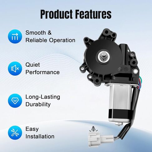 Front Right Passenger Side Power Window Lift Motor Compatible with Nissan Titan Armada Infiniti QX56 2004 2005 2006 2007 2008 2009 2010 2011 2012 2013 2014 2015, 742-528 in Saudi Arabia