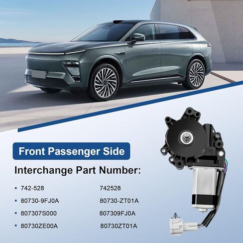 Front Right Passenger Side Power Window Lift Motor Compatible with Nissan Titan Armada Infiniti QX56 2004 2005 2006 2007 2008 2009 2010 2011 2012 2013 2014 2015, 742-528 in Saudi Arabia