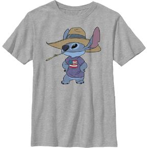 Disney Lilo Sketchy Stitch Boy's Heather Crew Tee in Saudi Arabia