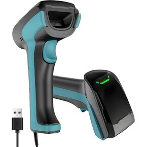 Upgraded Industrial Barcode Scanner2D/1D Dua Reading,Screen/PaperBarcode Compatible, USB Wired Plugand Play, Works with Computer, POSMac, Universal for Warehouse,Logistics, Supermarket, Library in Saudi Arabia