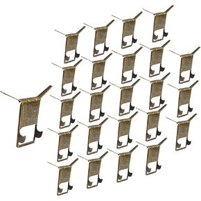 QCAA Steel Brick Hangar for Wall, Clip on Brick Wall, Brick Clip, Antique Brass, Made in Taiwan, 4 Pack in Kuwait