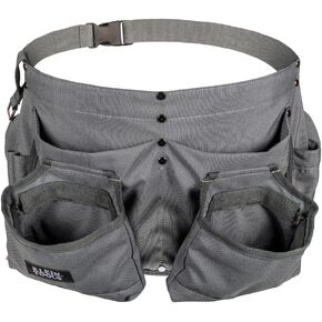 Klein Tools 5244 Tool Apron, Tape Thong and Four Reinforced Pockets for Hand Tools, Waist Size 32 to 53-Inch,Black in Kuwait