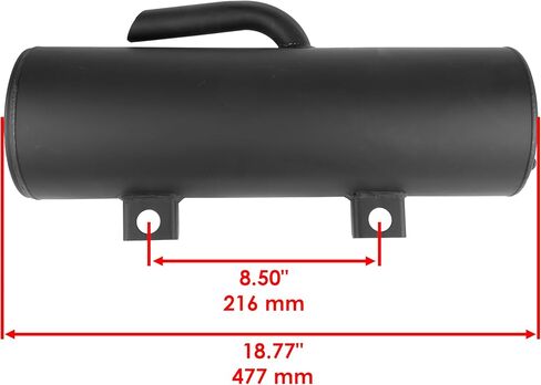 Caltric Complete Muffler with Gasket Compatible with Polaris Ranger XP 700 4x4 2005 2006 2007 2008 in Saudi Arabia