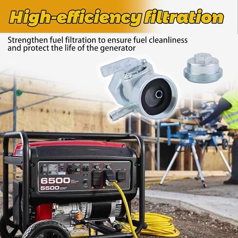 WOTIAN مولد خزان الغاز مفتاح الوقود Petcock صمام إيقاف الوقود لأجزاء مولد Predator Generac 3500w-9000w M16x1.5mm مع فلتر الوقود in Saudi Arabia