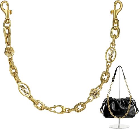 Gold Bag Charms Purse Charm Extender Chain - Gold Vintage Bag Accessories - Cute Handle Replacement Charms Accessories - Handbags Tote Bags Accessories Gifts for Women in Saudi Arabia
