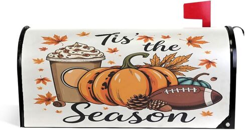 ALAZA Summer Time with Beach Magnetic Mailbox Cover MailWraps Garden Yard Home Decor for Outside Standard Size-18"x 20.8" in Kuwait