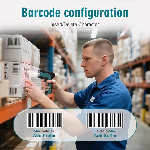 Upgraded Industrial Barcode Scanner2D/1D Dua Reading,Screen/PaperBarcode Compatible, USB Wired Plugand Play, Works with Computer, POSMac, Universal for Warehouse,Logistics, Supermarket, Library in Saudi Arabia